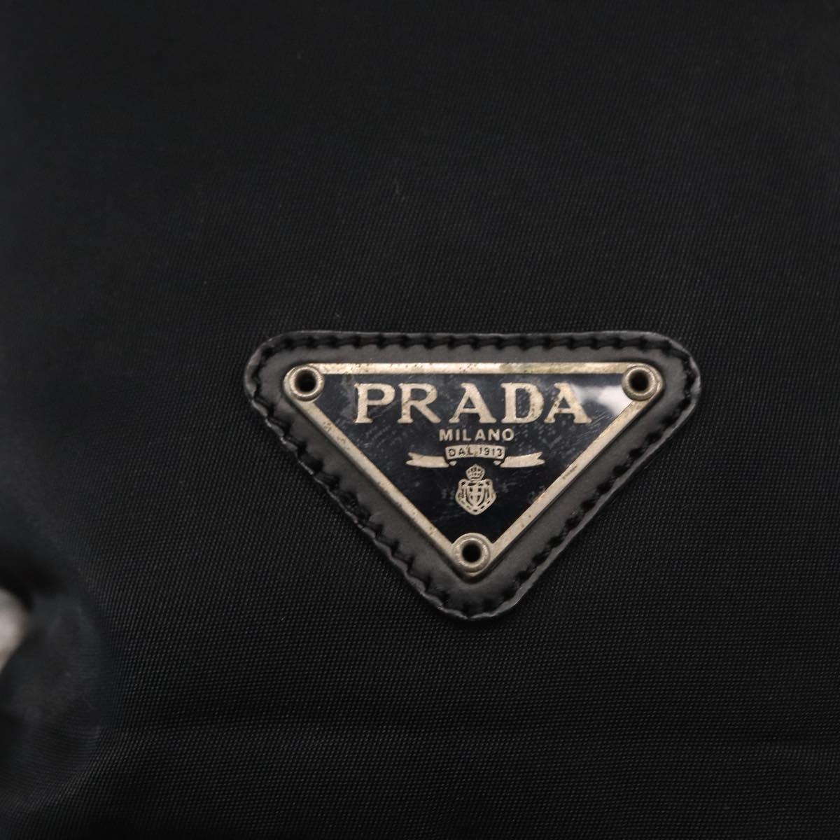 PRADA Purse Pouch Nylon Black Auth 164935