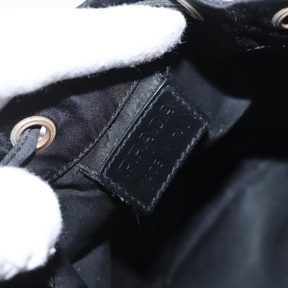 PRADA Purse Pouch Nylon Black Auth 164935