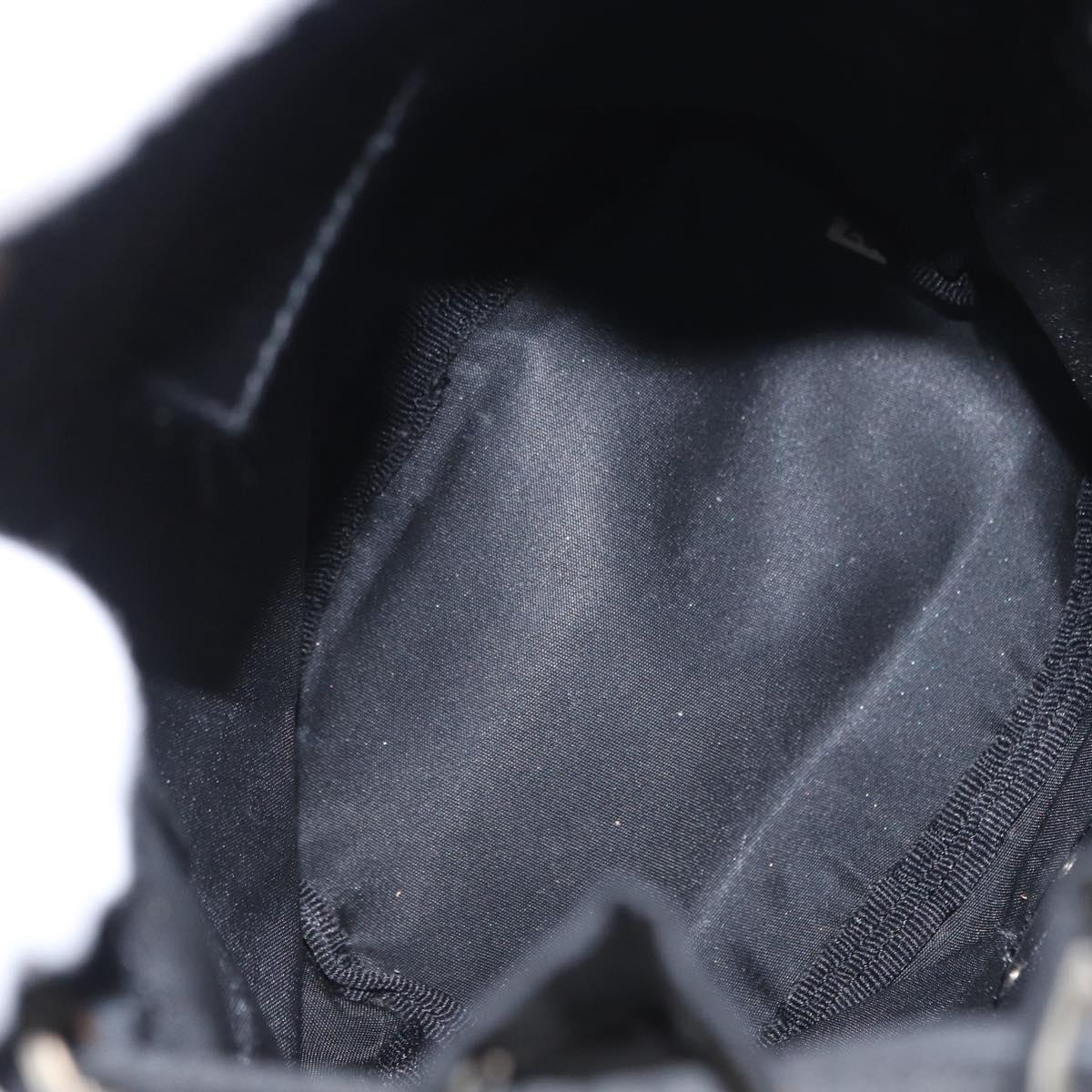 PRADA Purse Pouch Nylon Black Auth 164935