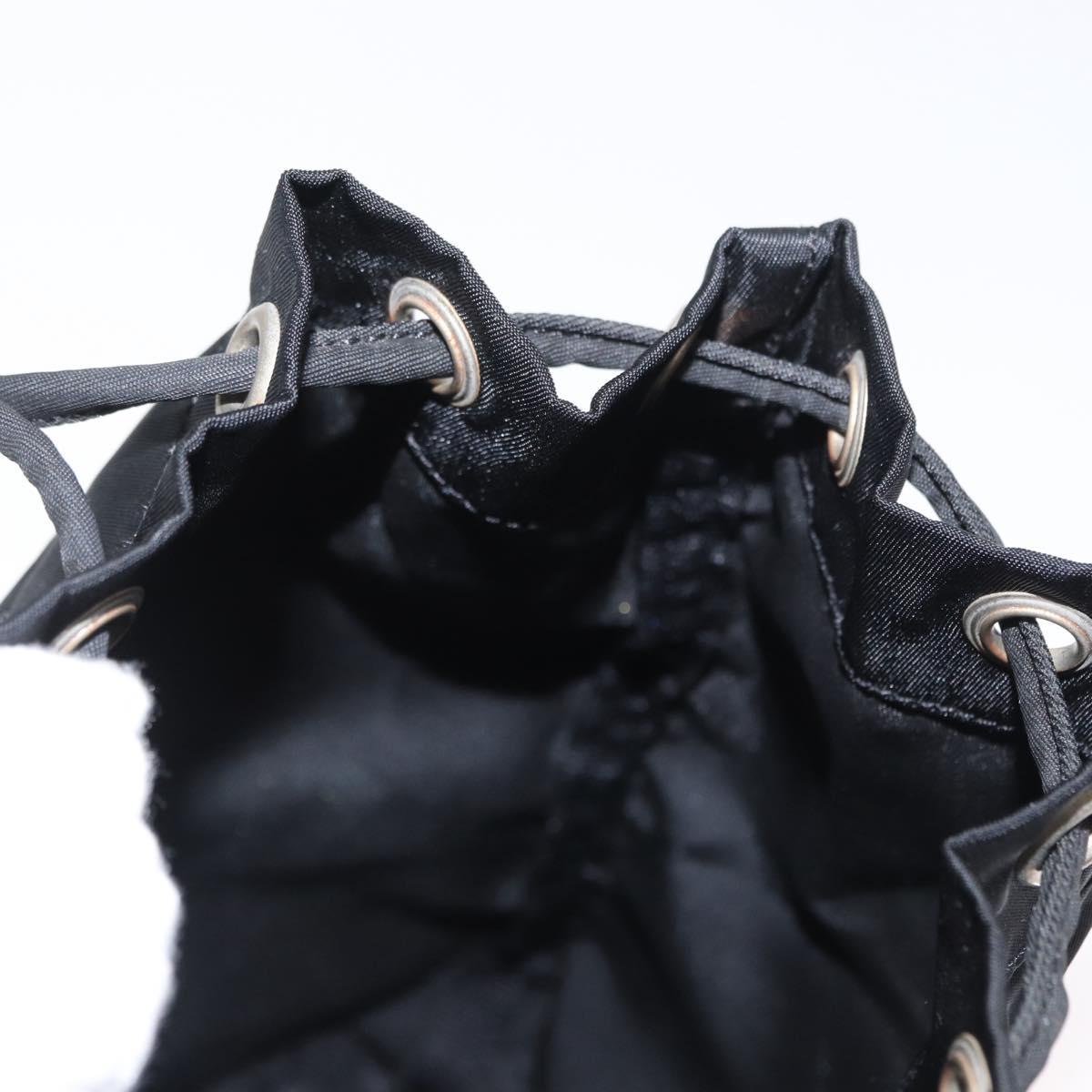 PRADA Purse Pouch Nylon Black Auth 164935