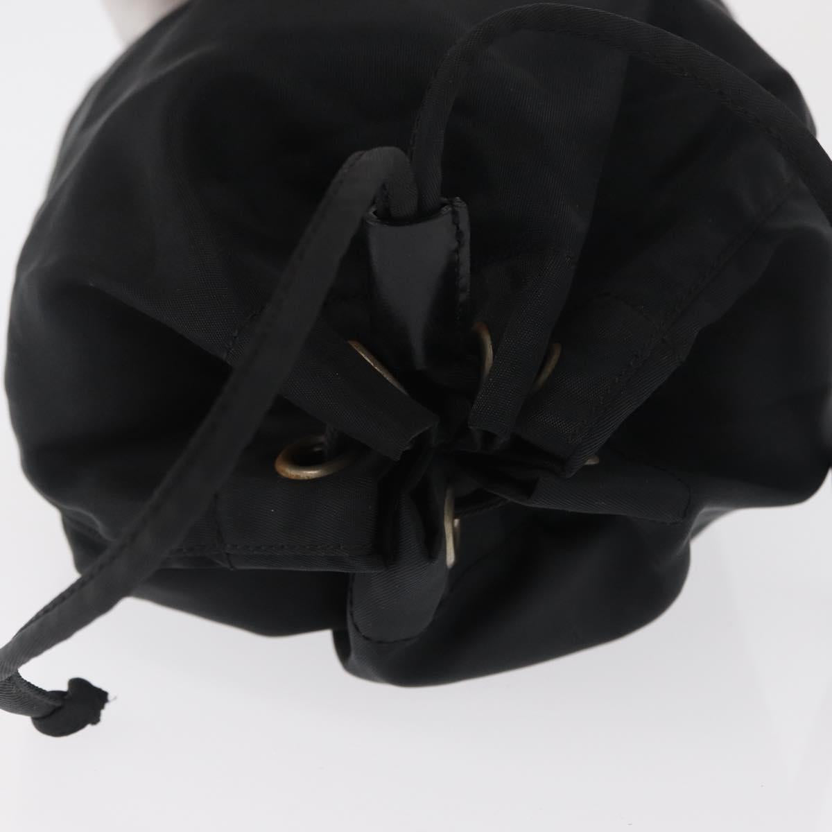 PRADA Purse Pouch Nylon Black Auth 164935