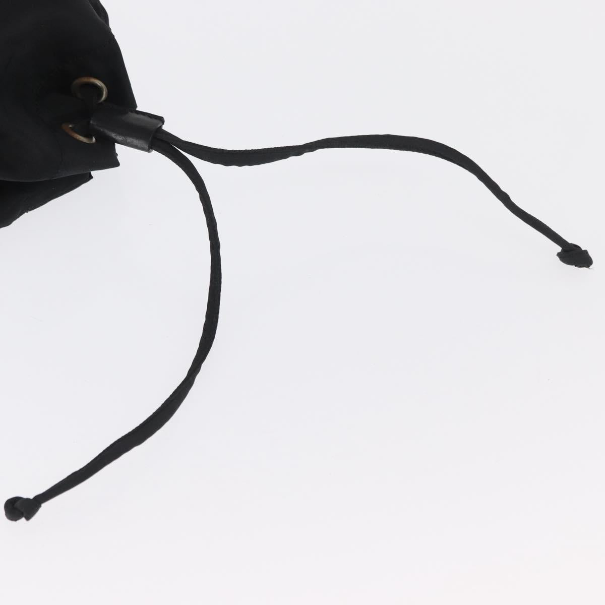 PRADA Purse Pouch Nylon Black Auth 164935