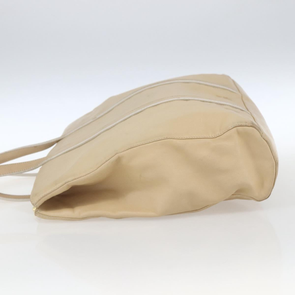 LOEWE Tote Bag Nappa leather Beige Gold Auth 164948