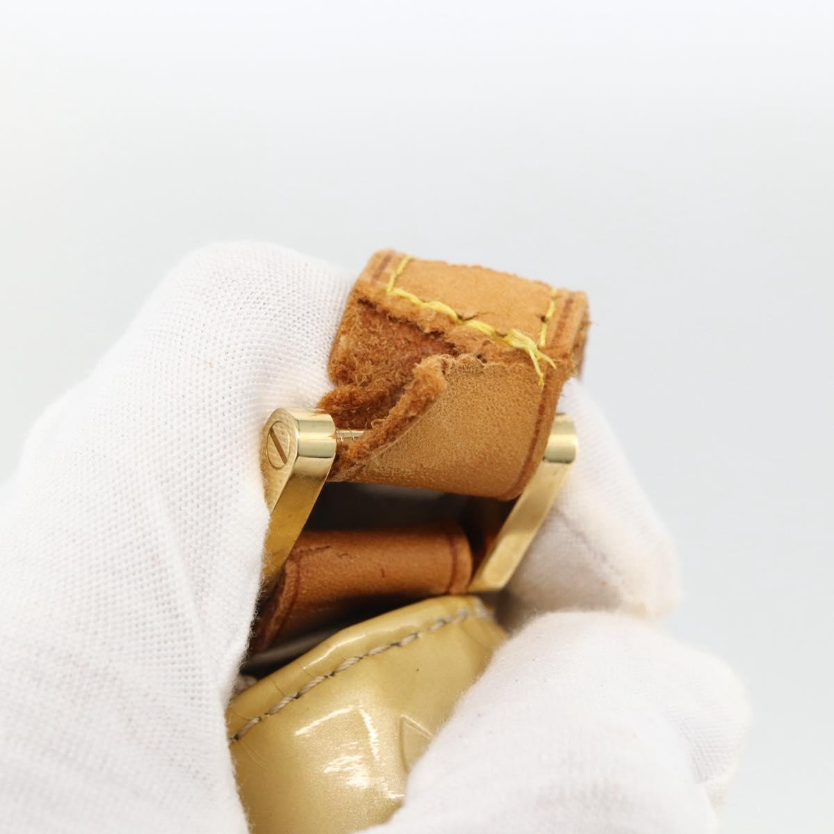 LOUIS VUITTON Monogram Vernis Thompson Street Bag Beige M91301 LV Auth 164955