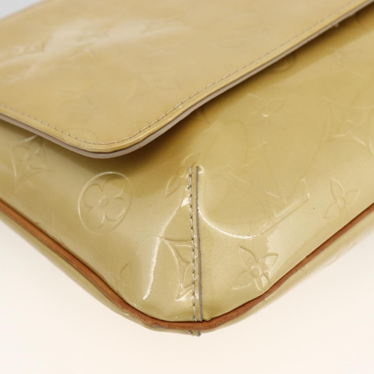 LOUIS VUITTON Monogram Vernis Thompson Street Bag Beige M91301 LV Auth 164955