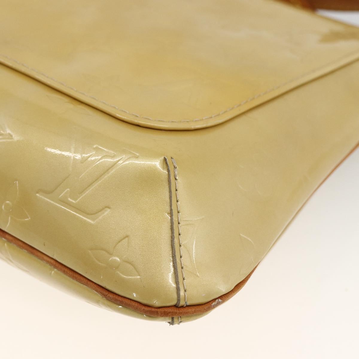 LOUIS VUITTON Monogram Vernis Thompson Street Bag Beige M91301 LV Auth 164955