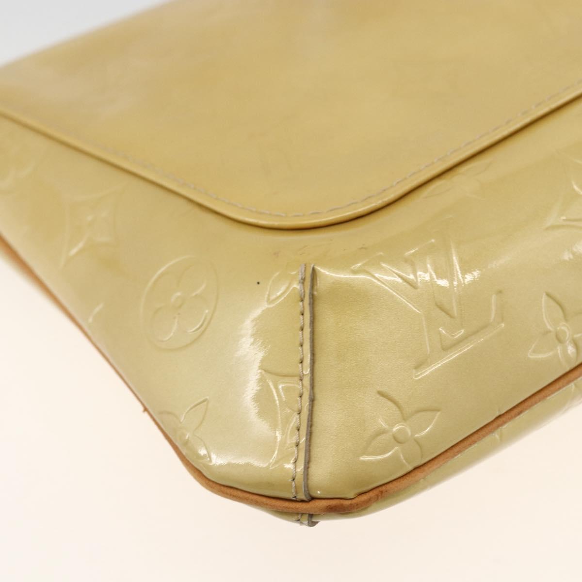 LOUIS VUITTON Monogram Vernis Thompson Street Bag Beige M91301 LV Auth 164955