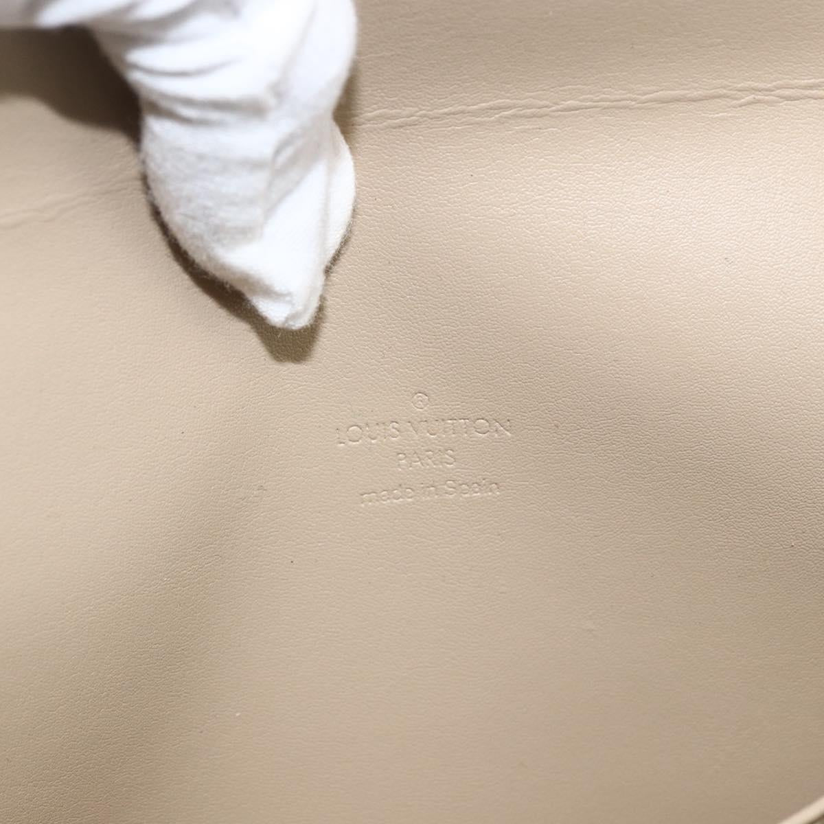 LOUIS VUITTON Monogram Vernis Thompson Street Bag Beige M91301 LV Auth 164955