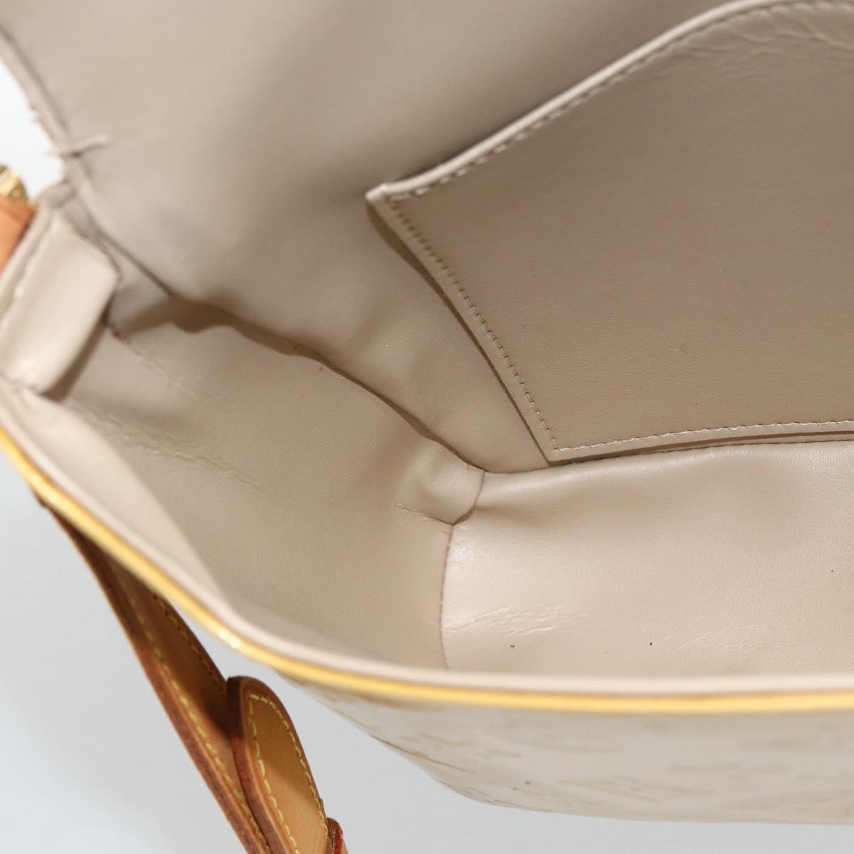 LOUIS VUITTON Monogram Vernis Thompson Street Bag Beige M91301 LV Auth 164955