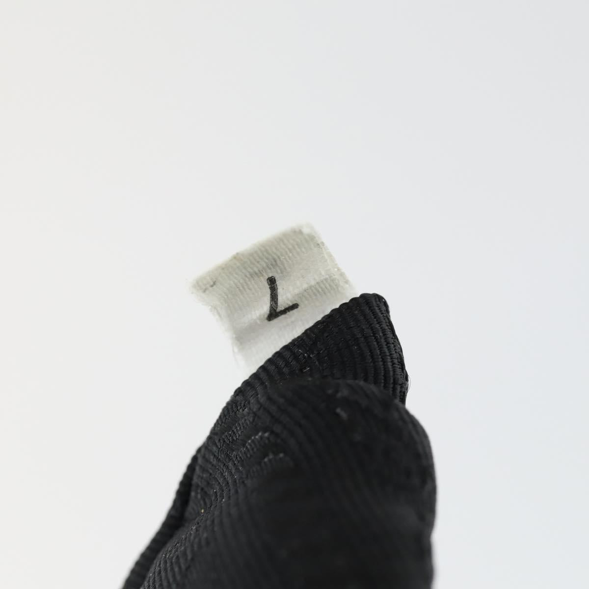 PRADA Hand Bag Nylon 2way Black Gold Auth 164988