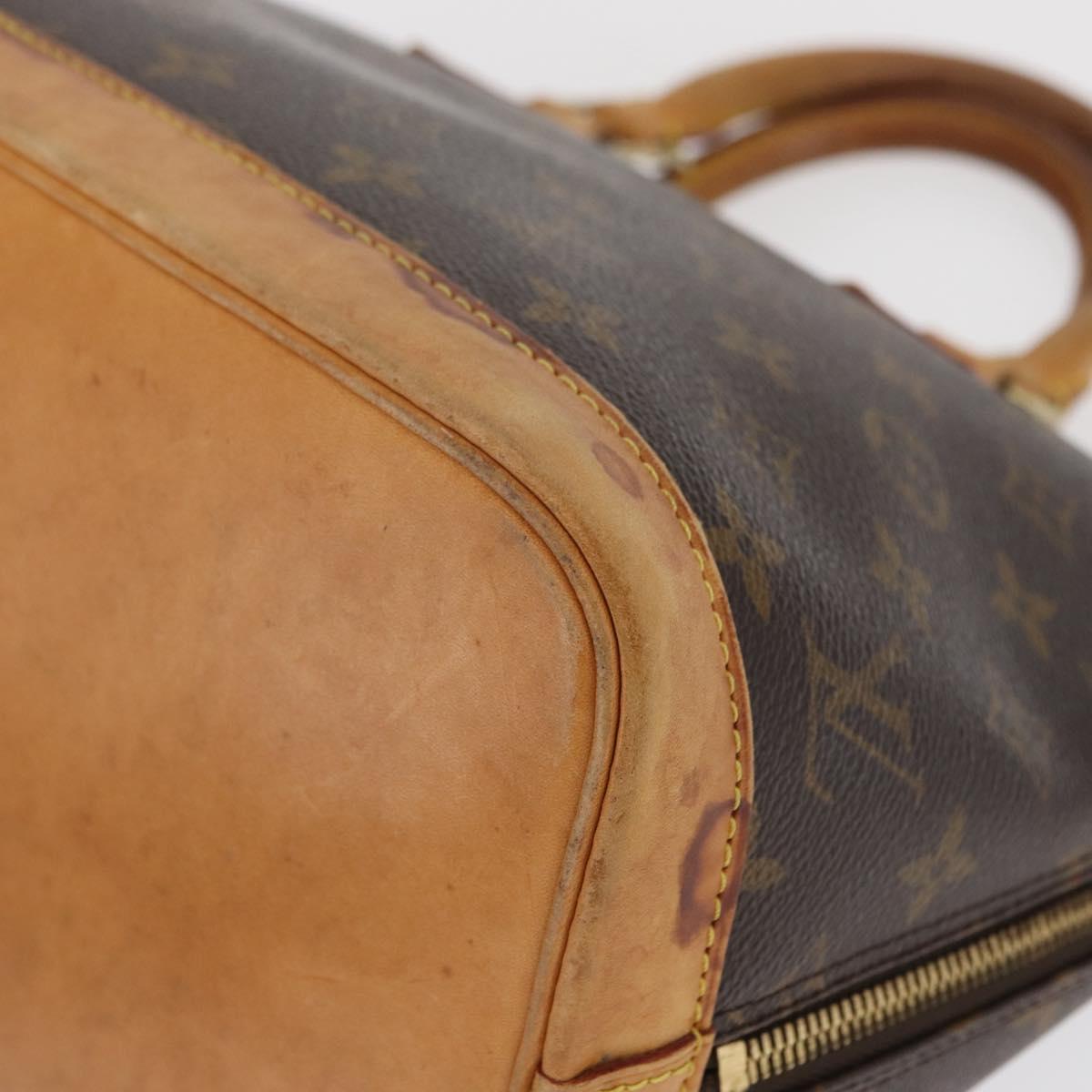 LOUIS VUITTON Monogram Alma Hand Bag M51130 LV Auth 164995