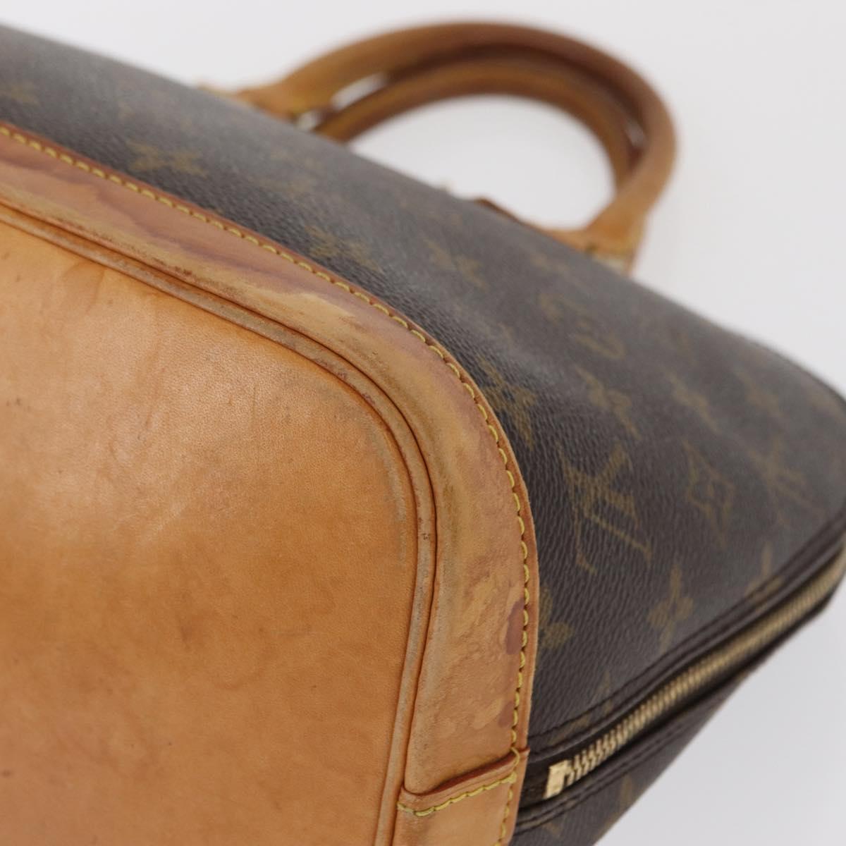 LOUIS VUITTON Monogram Alma Hand Bag M51130 LV Auth 164995