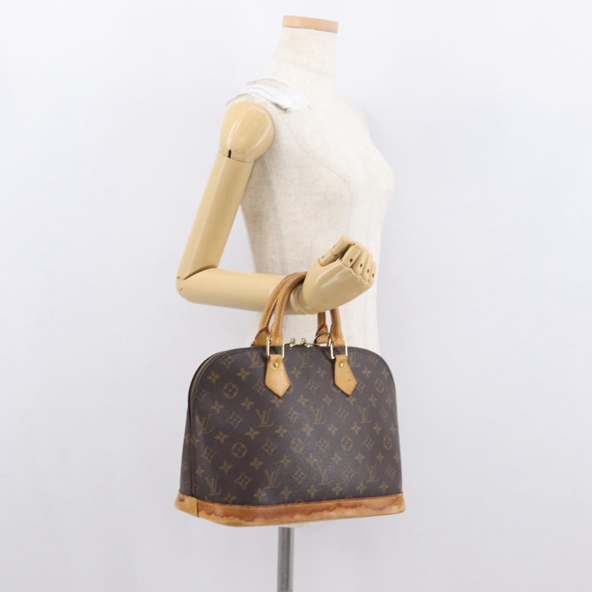 LOUIS VUITTON Monogram Alma Hand Bag M51130 LV Auth 164995