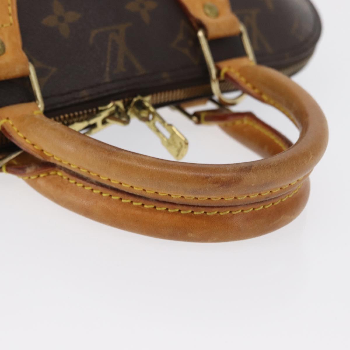 LOUIS VUITTON Monogram Alma Hand Bag M51130 LV Auth 164995