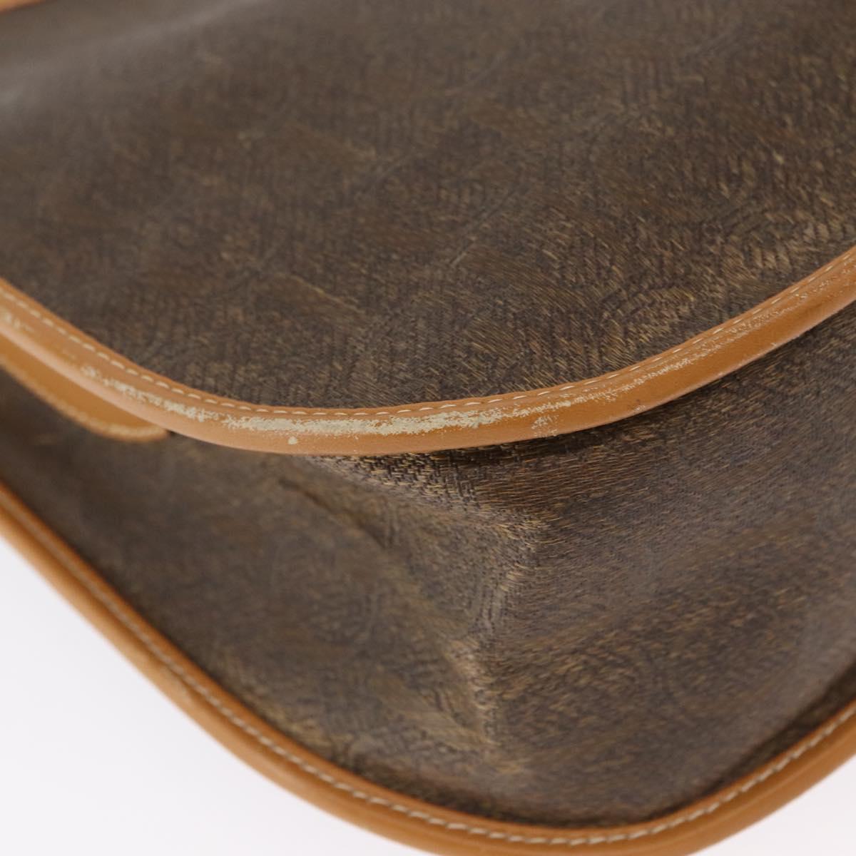GUCCI Shoulder Bag Canvas Brown Gold 001 084 1036 Auth 165014
