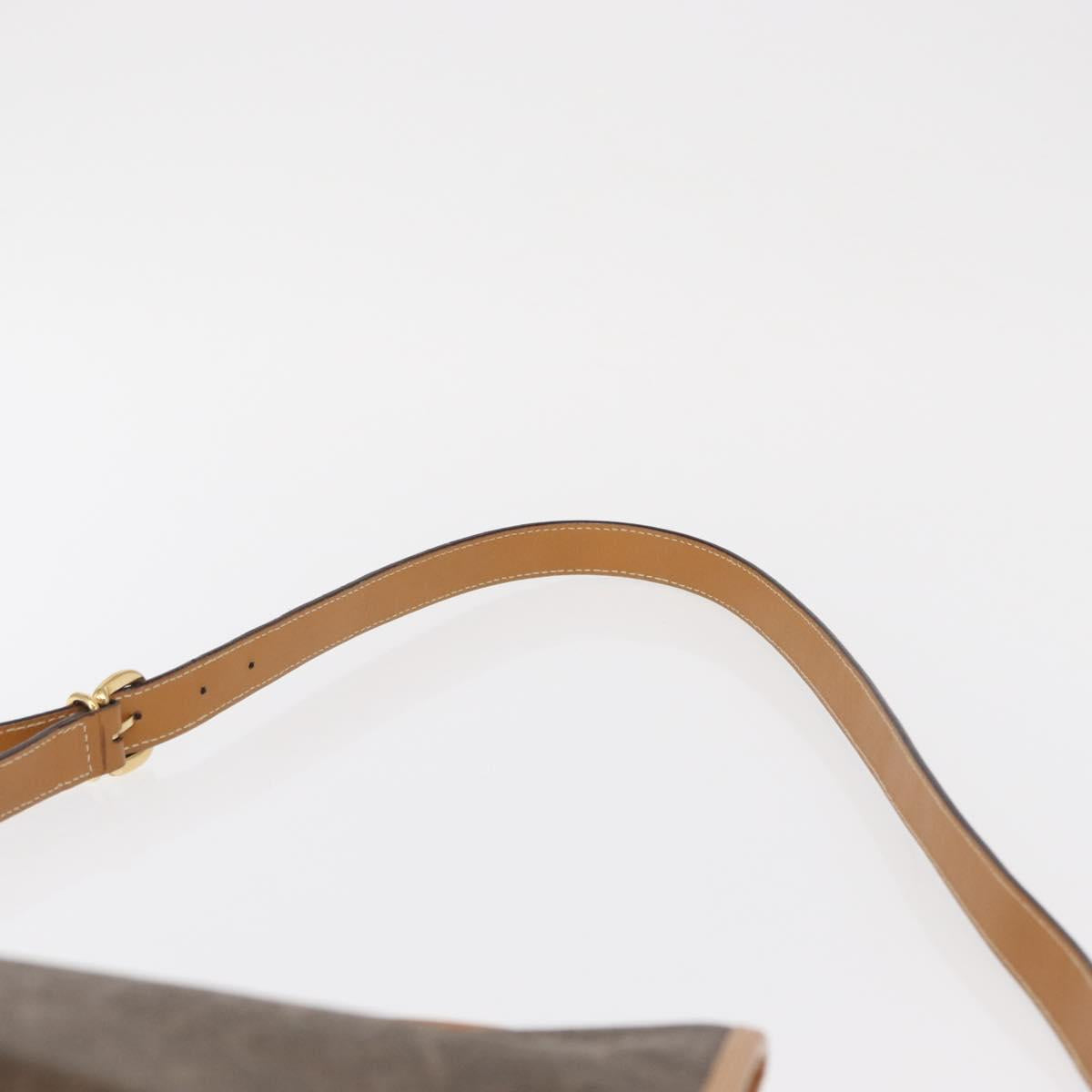 GUCCI Shoulder Bag Canvas Brown Gold 001 084 1036 Auth 165014