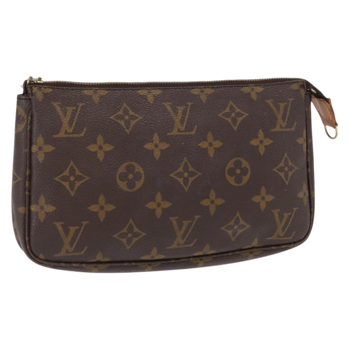 LOUIS VUITTON Monogram Pochette Accessoires Pouch M51980 LV Auth 165032