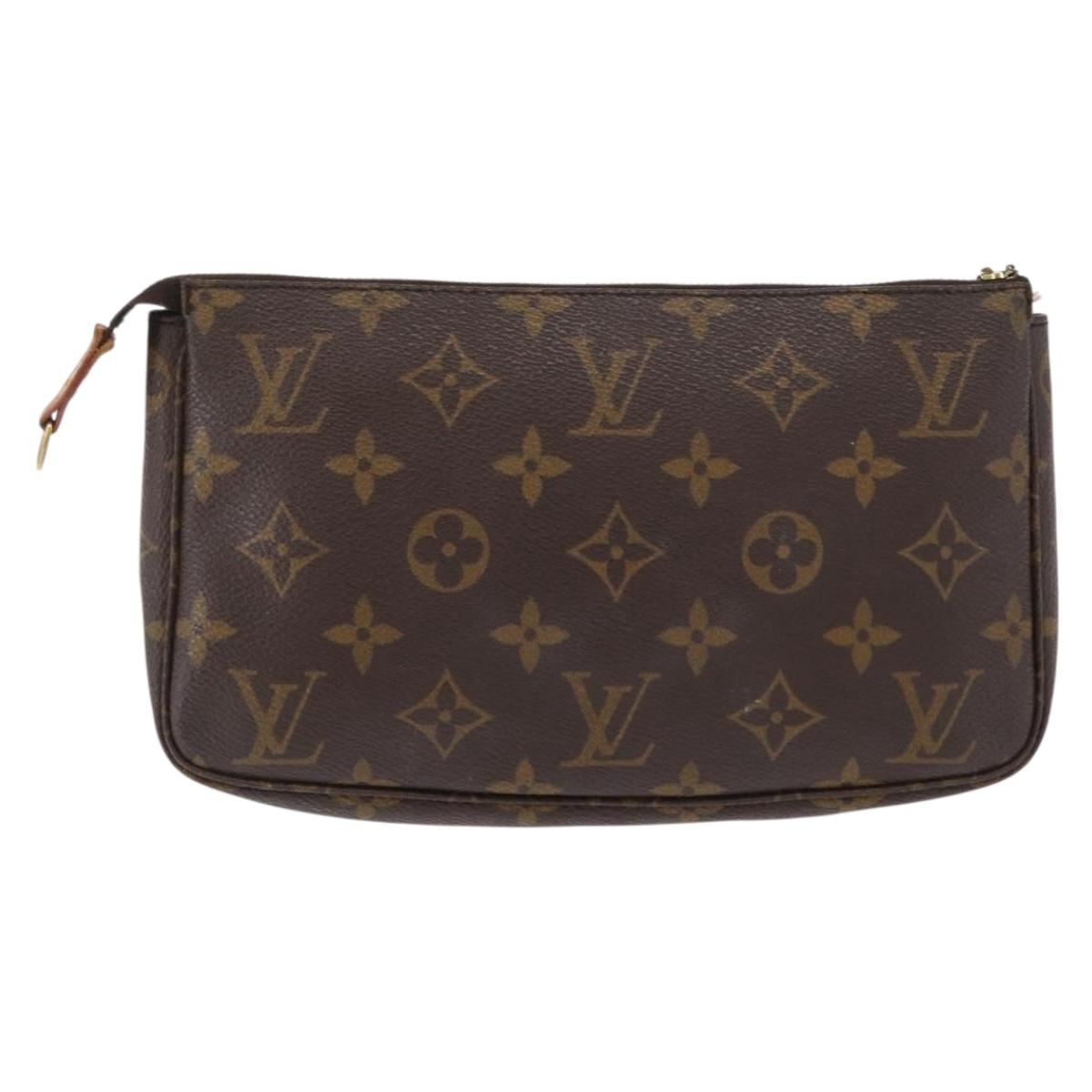 LOUIS VUITTON Monogram Pochette Accessoires Pouch M51980 LV Auth 165032