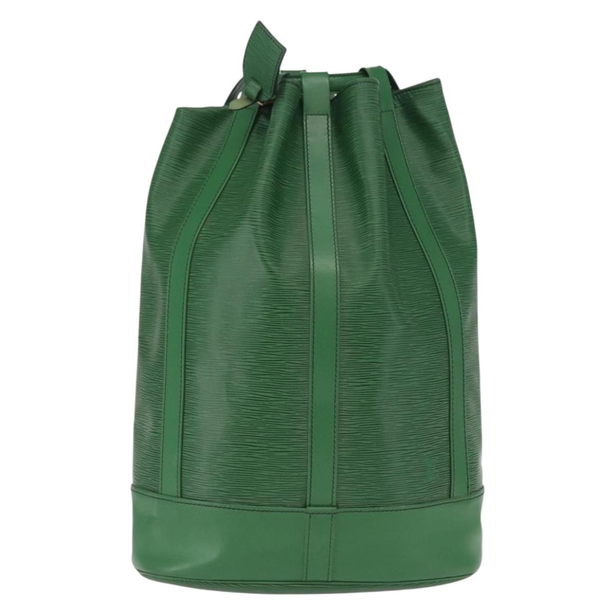 LOUIS VUITTON Epi Randonnee GM Shoulder Bag Green M43084 LV Auth 165041