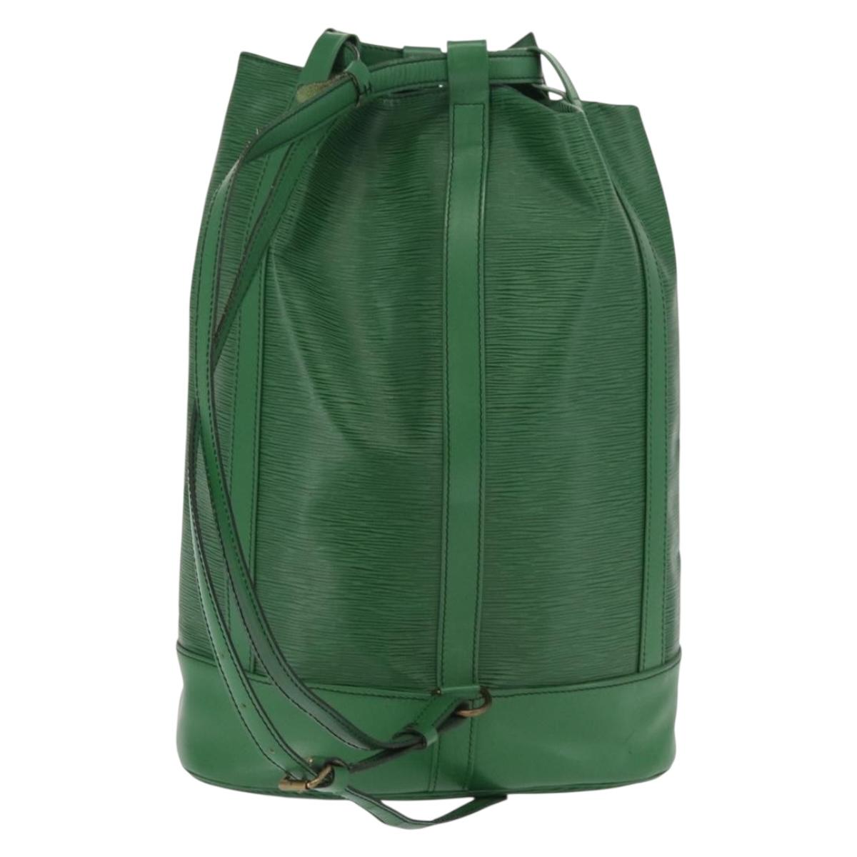 LOUIS VUITTON Epi Randonnee GM Shoulder Bag Green M43084 LV Auth 165041