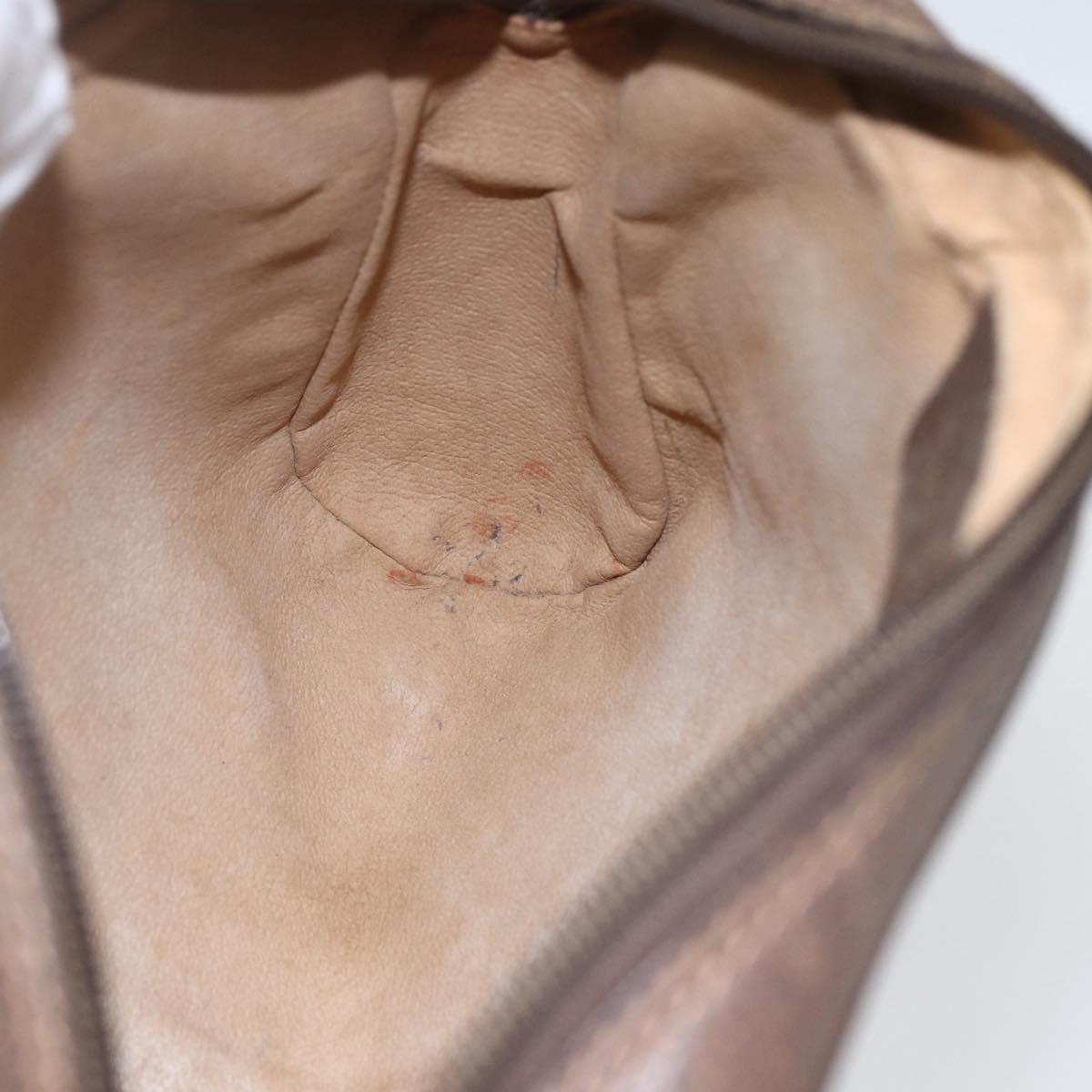 GUCCI GG Supreme Web Sherry Line Clutch Bag PVC Beige 156 01 012 Auth 165080