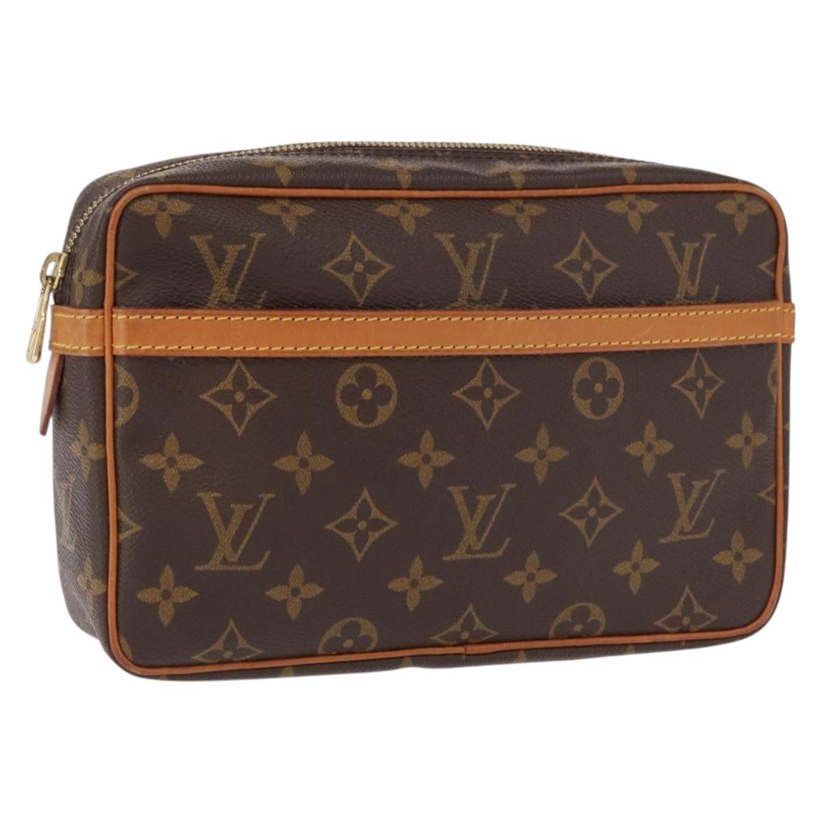 LOUIS VUITTON Monogram Compiegne 23 Clutch Bag M51847 LV Auth 165088
