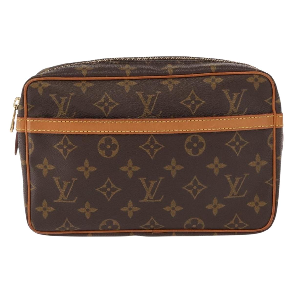 LOUIS VUITTON Monogram Compiegne 23 Clutch Bag M51847 LV Auth 165088