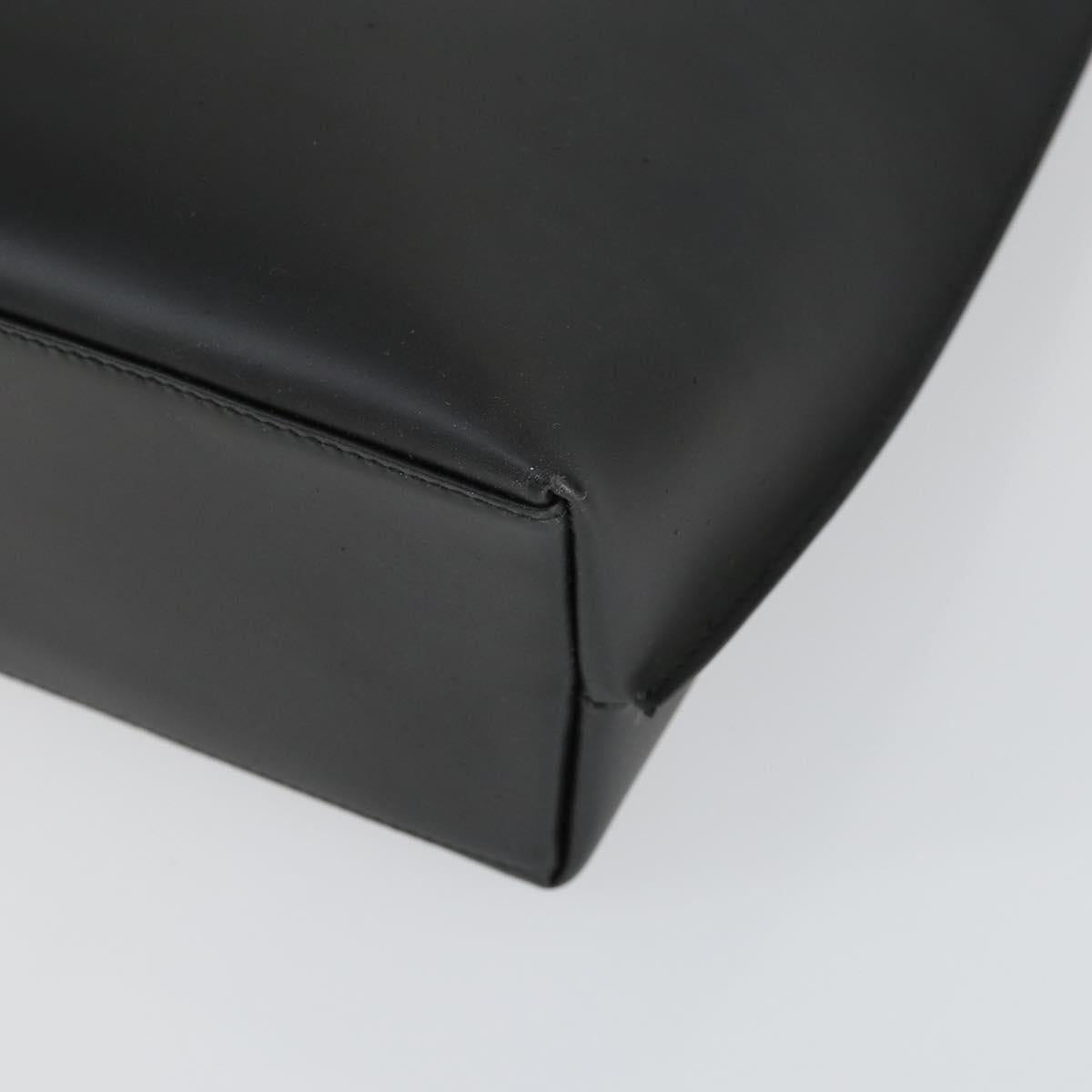 GUCCI Shoulder Bag Patent leather Black Silver 001 3017 Auth 165092