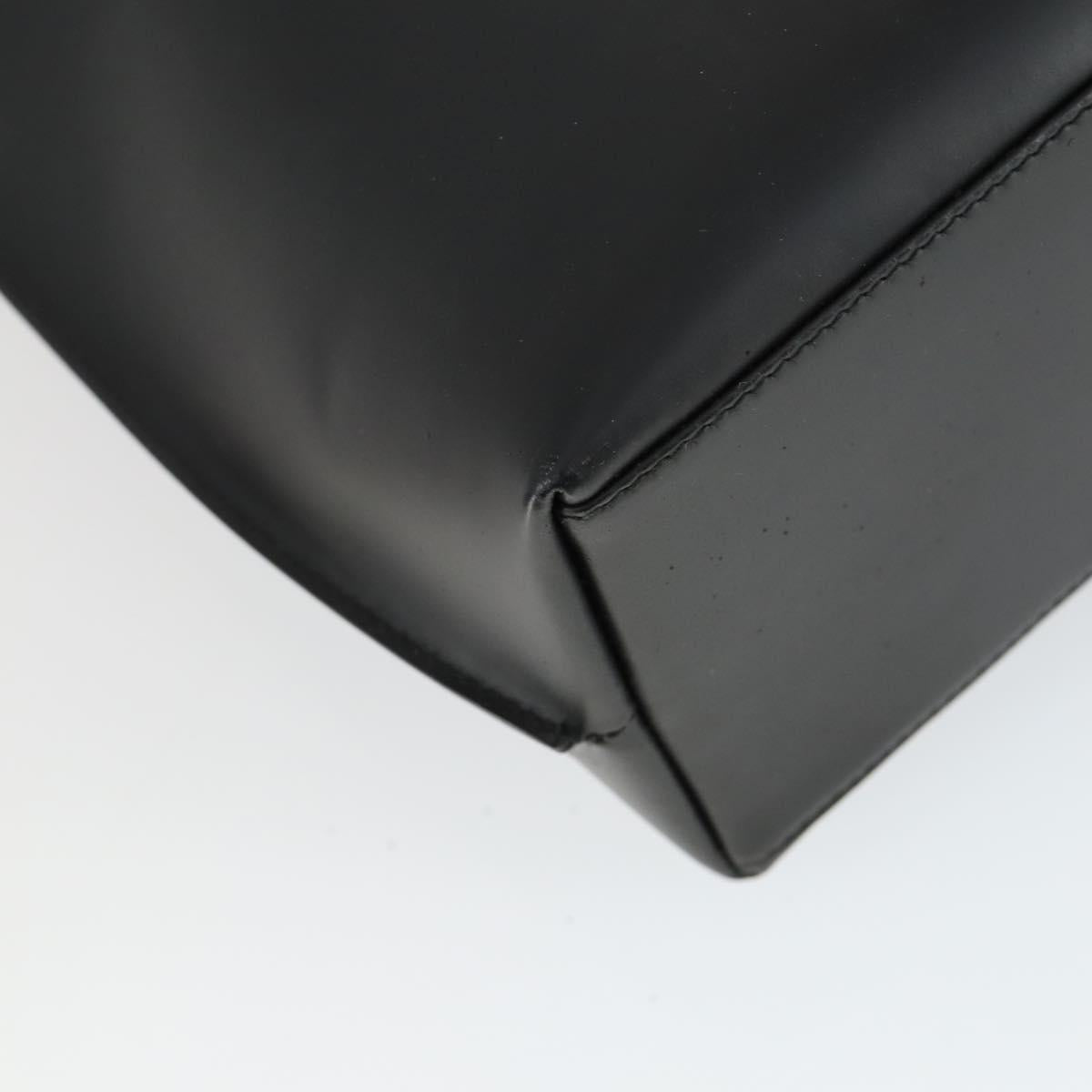 GUCCI Shoulder Bag Patent leather Black Silver 001 3017 Auth 165092