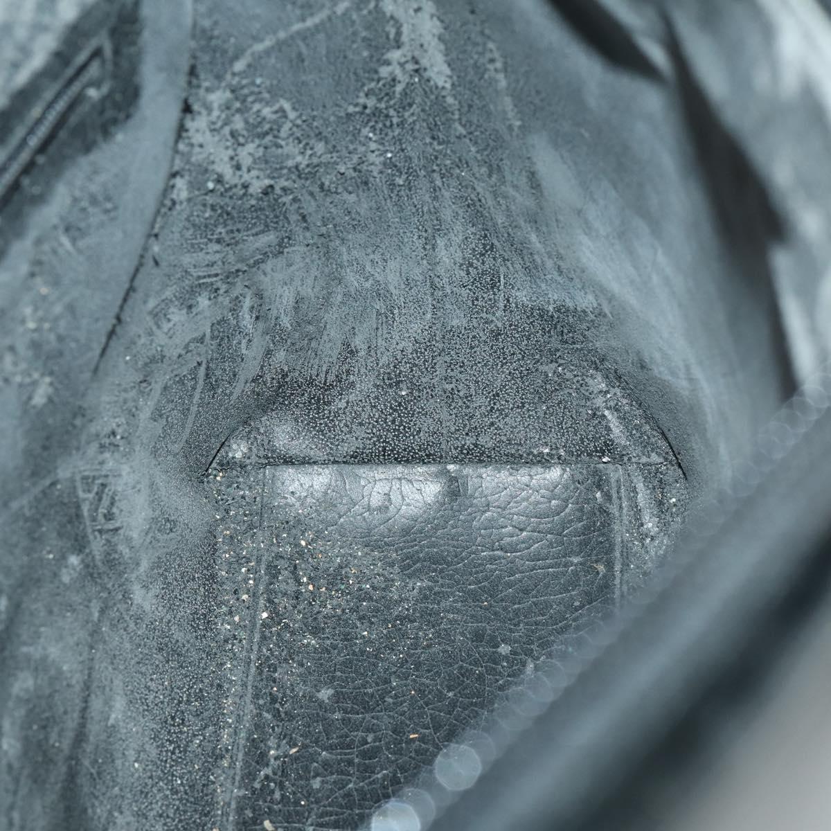 GUCCI Shoulder Bag Patent leather Black Silver 001 3017 Auth 165092