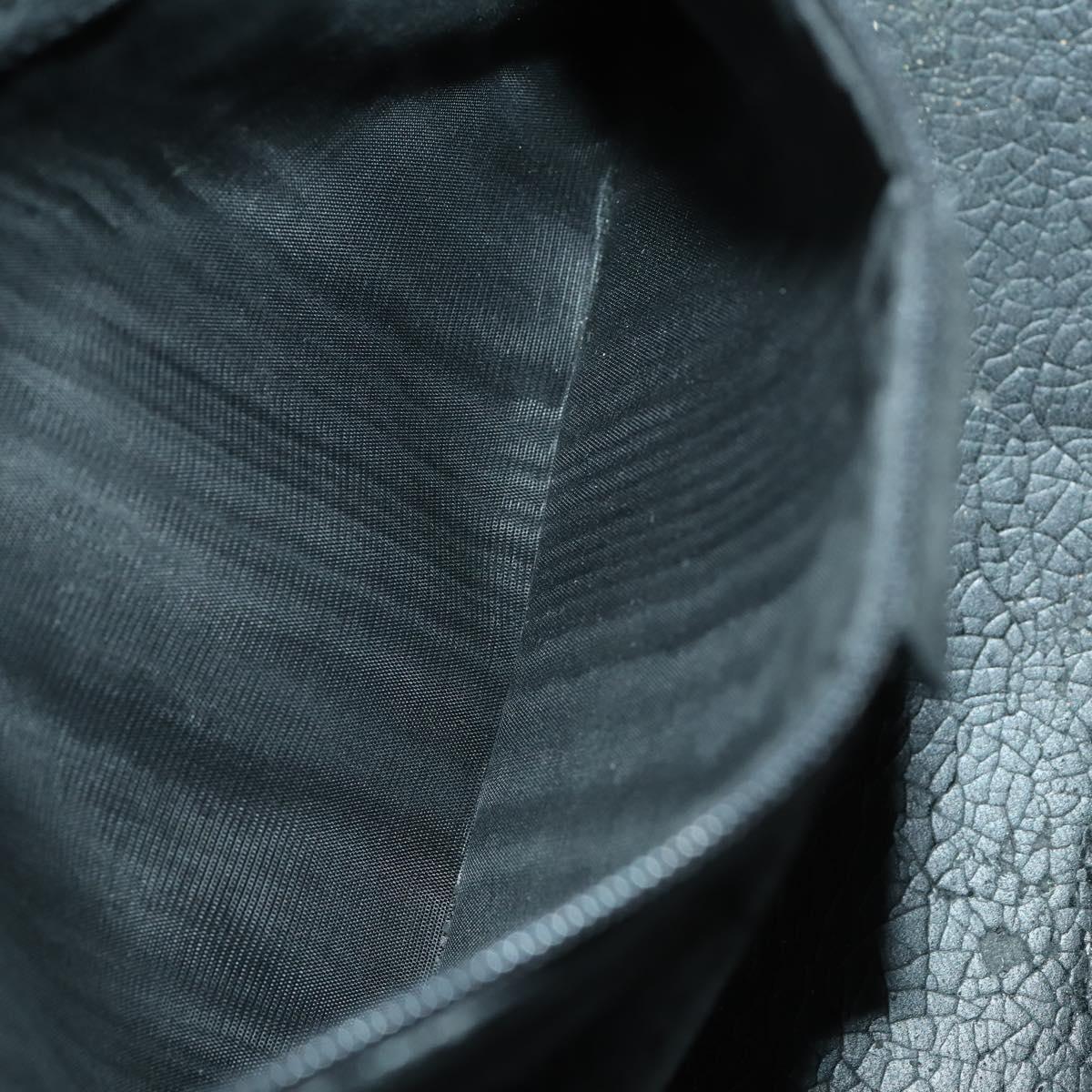 GUCCI Shoulder Bag Patent leather Black Silver 001 3017 Auth 165092