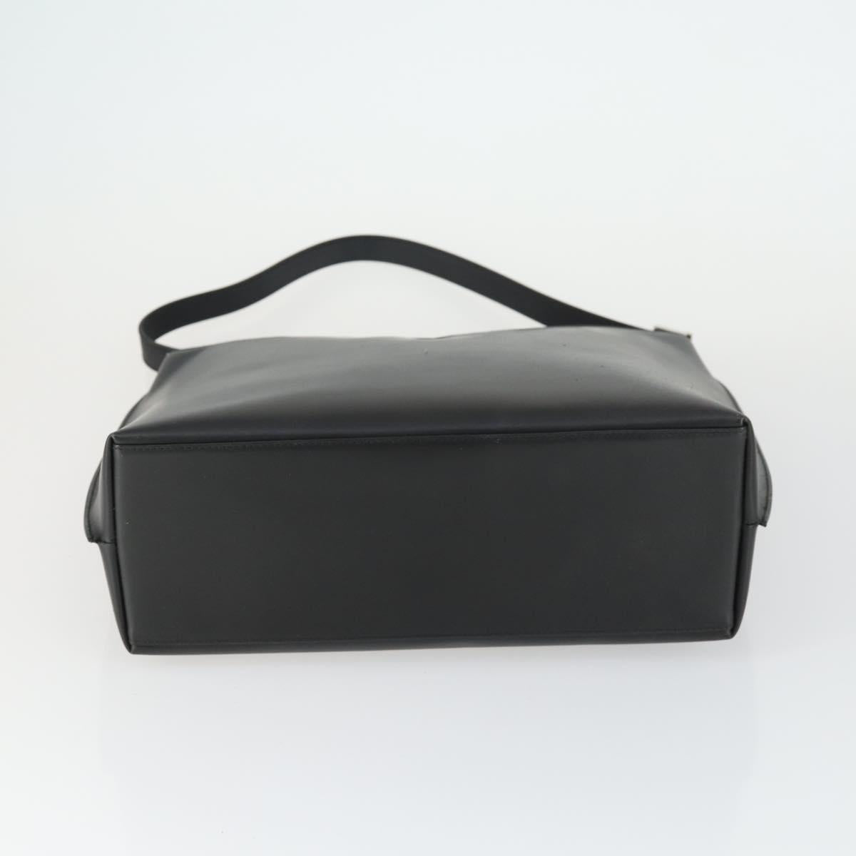 GUCCI Shoulder Bag Patent leather Black Silver 001 3017 Auth 165092