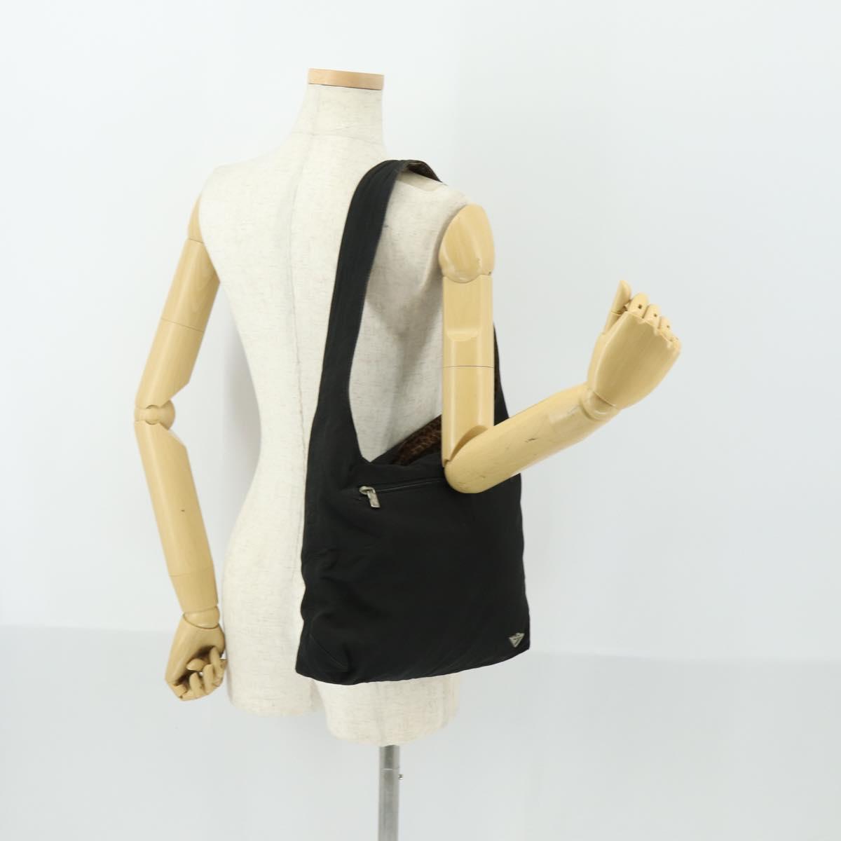 BOTTEGA VENETA Shoulder Bag Nylon Brown Auth 165120