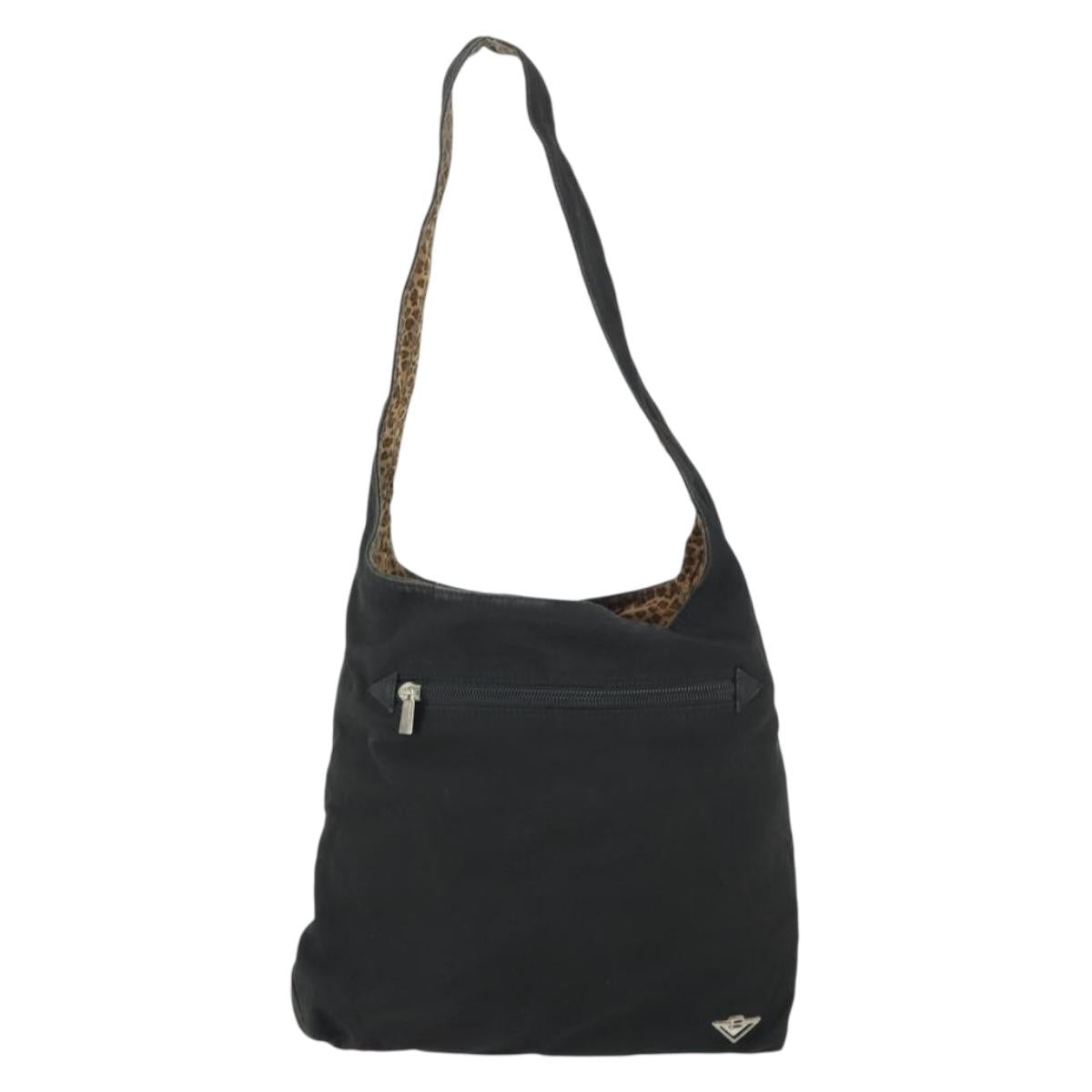 BOTTEGA VENETA Shoulder Bag Nylon Brown Auth 165120