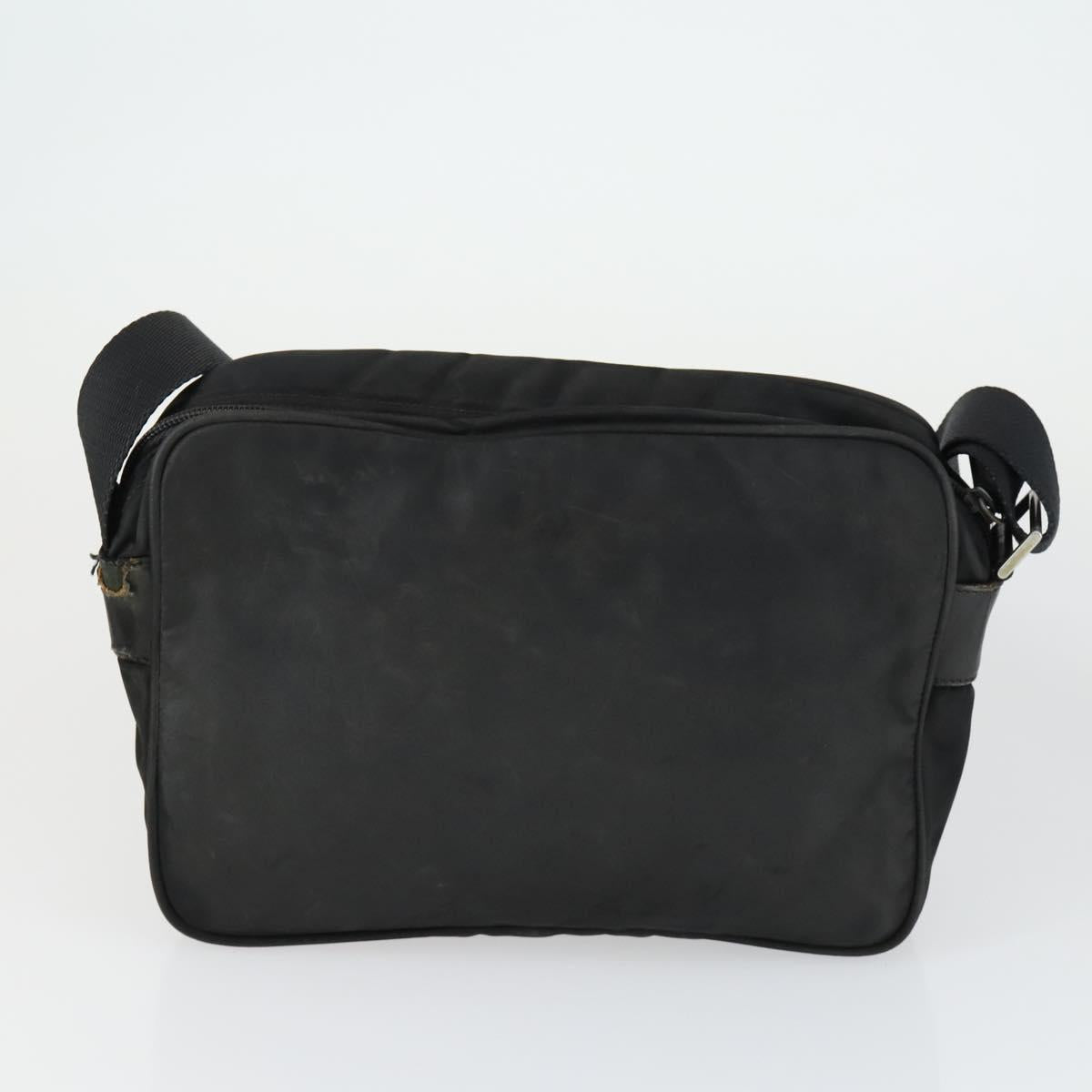 PRADA Shoulder Bag Nylon 3 Set Khaki Black Auth 165124
