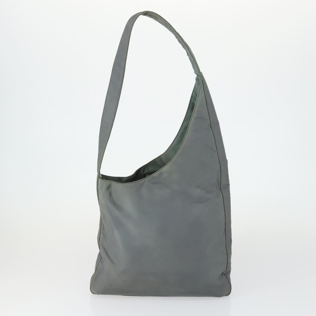 PRADA Shoulder Bag Nylon 3 Set Khaki Black Auth 165124