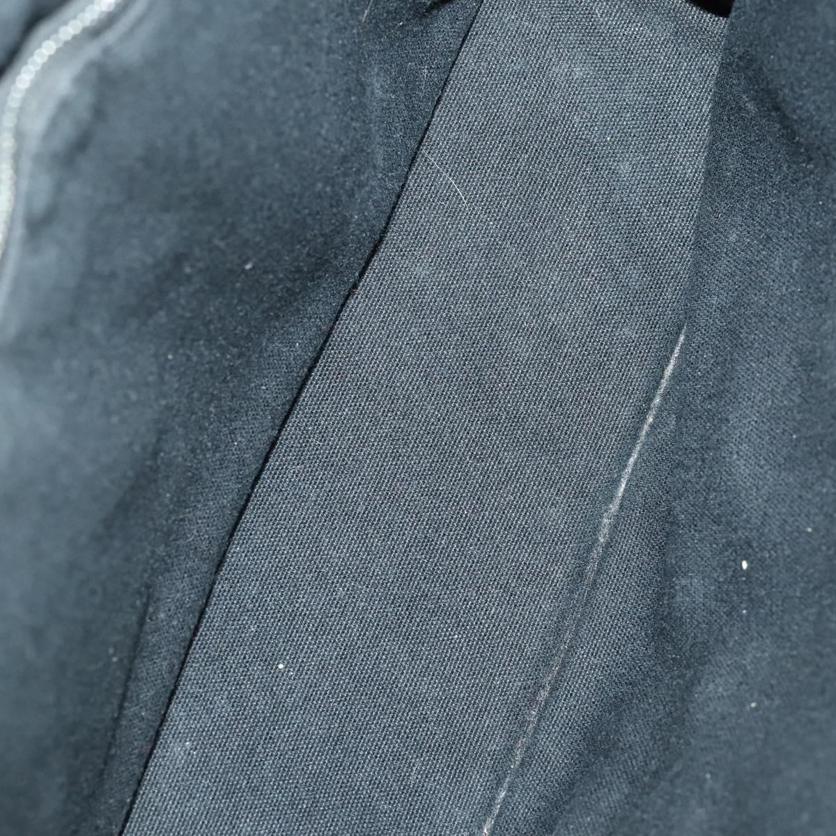 HERMES Fourre Tout Hand Bag Canvas 3 Set Gray Black Red Auth 165128