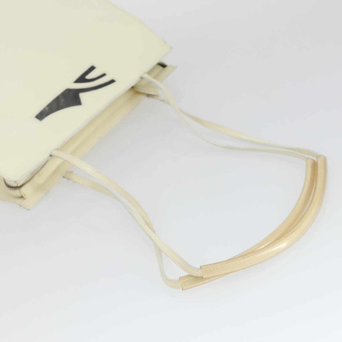 Salvatore Ferragamo Bag leather Patent 4 Set Black Beige white Auth 165131