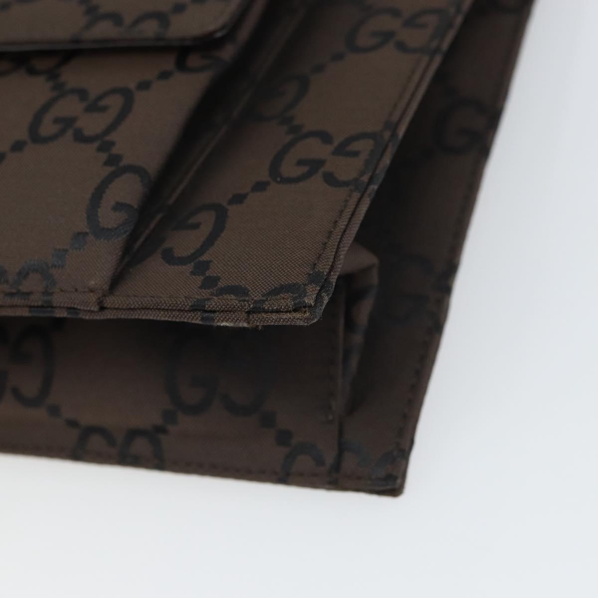 GUCCI GG Canvas Hand Bag Brown 001 3068 Auth 165134