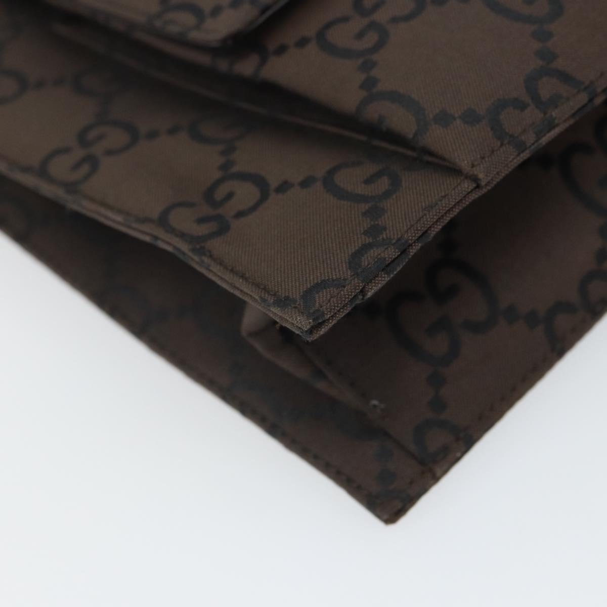 GUCCI GG Canvas Hand Bag Brown 001 3068 Auth 165134