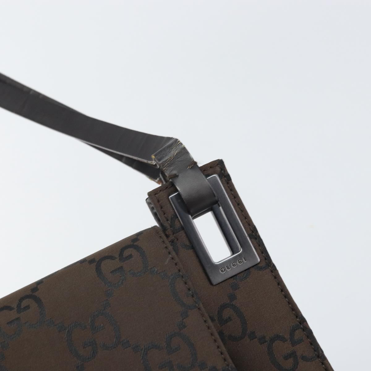 GUCCI GG Canvas Hand Bag Brown 001 3068 Auth 165134