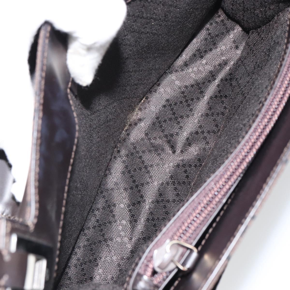 GUCCI GG Canvas Hand Bag Brown 001 3068 Auth 165134