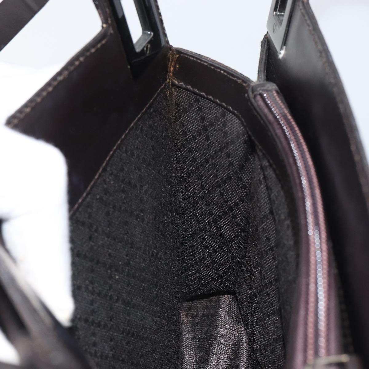 GUCCI GG Canvas Hand Bag Brown 001 3068 Auth 165134