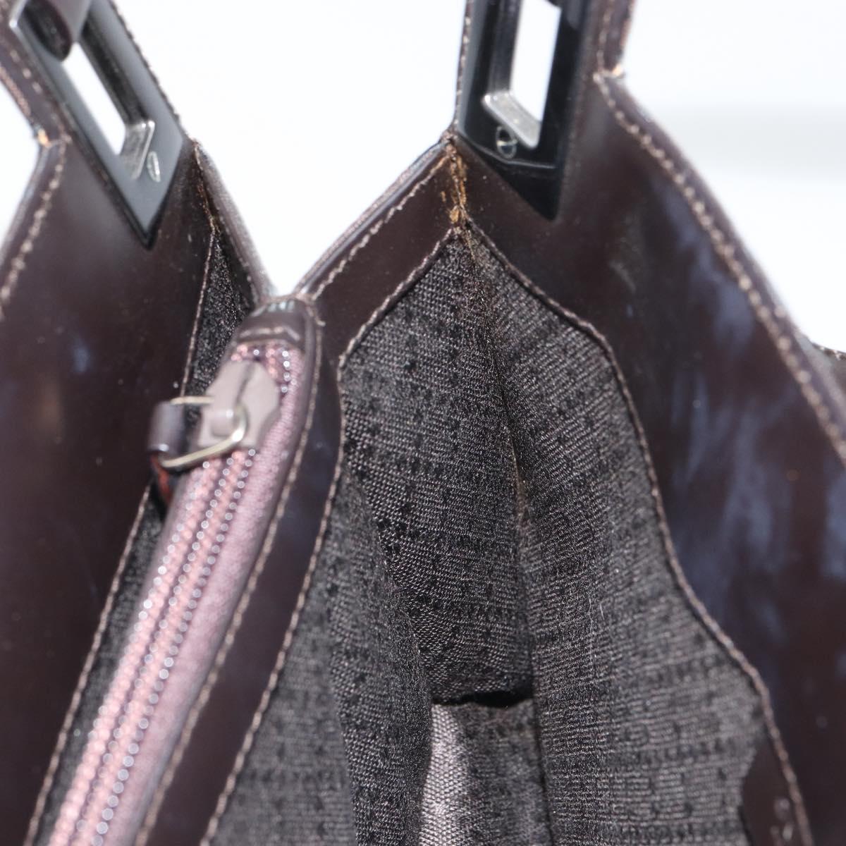 GUCCI GG Canvas Hand Bag Brown 001 3068 Auth 165134