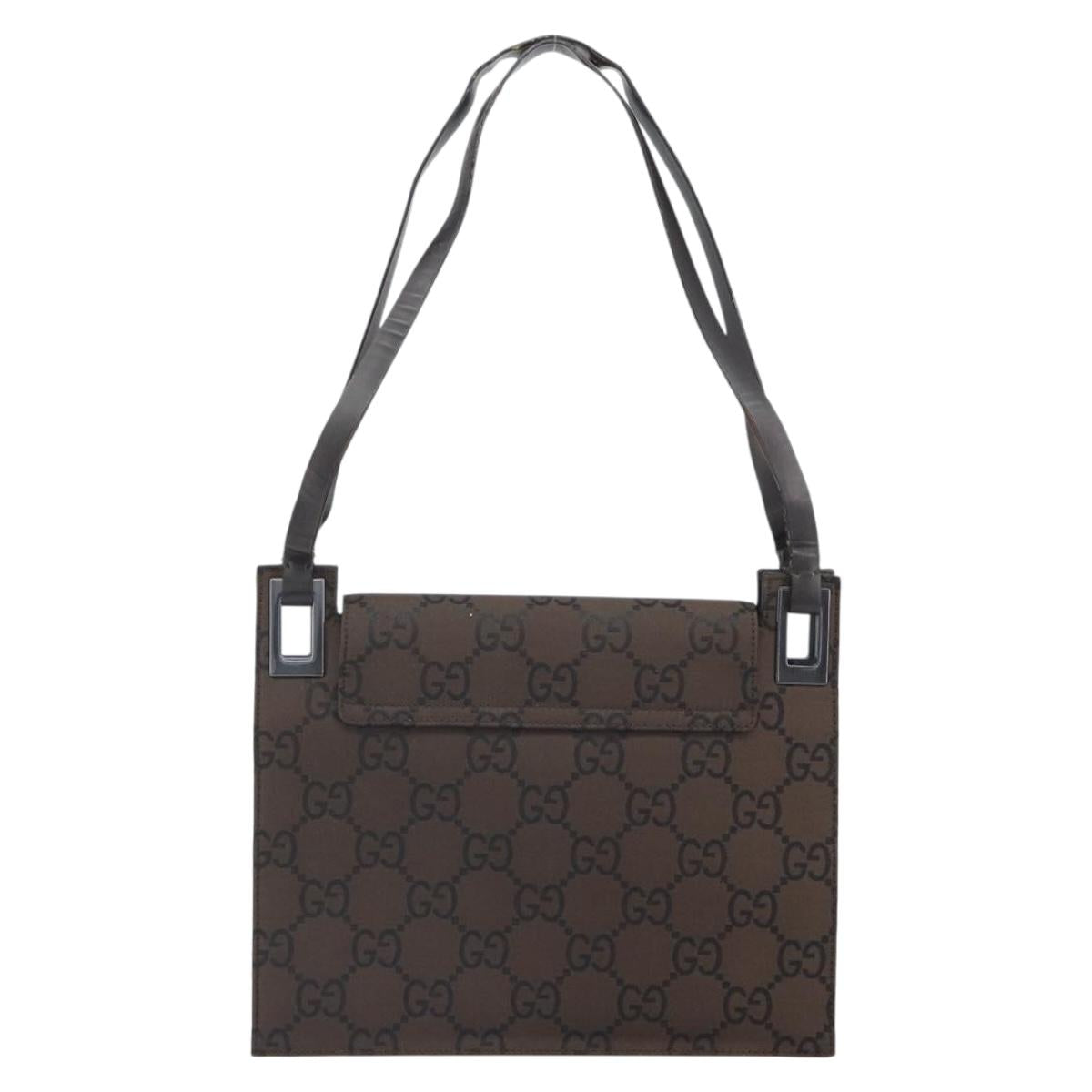 GUCCI GG Canvas Hand Bag Brown 001 3068 Auth 165134