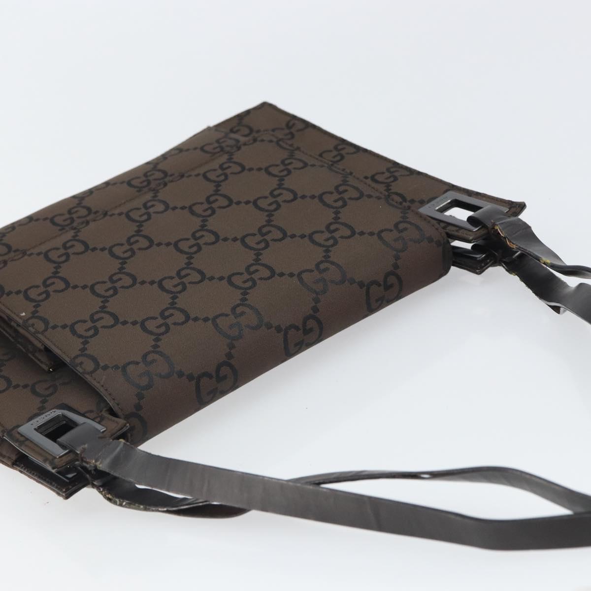 GUCCI GG Canvas Hand Bag Brown 001 3068 Auth 165134