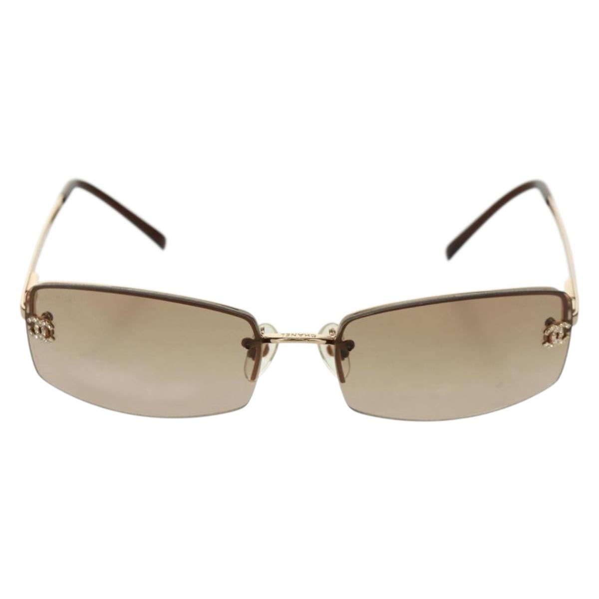 Christian Dior Sunglasses metal Brown Auth 165140V