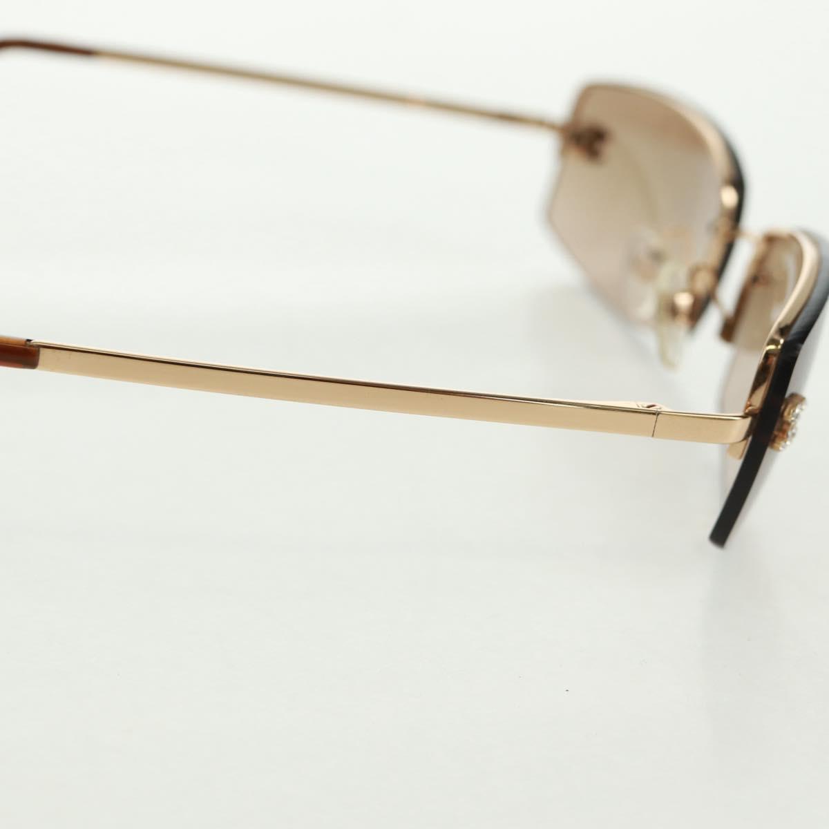 Christian Dior Sunglasses metal Brown Auth 165140V