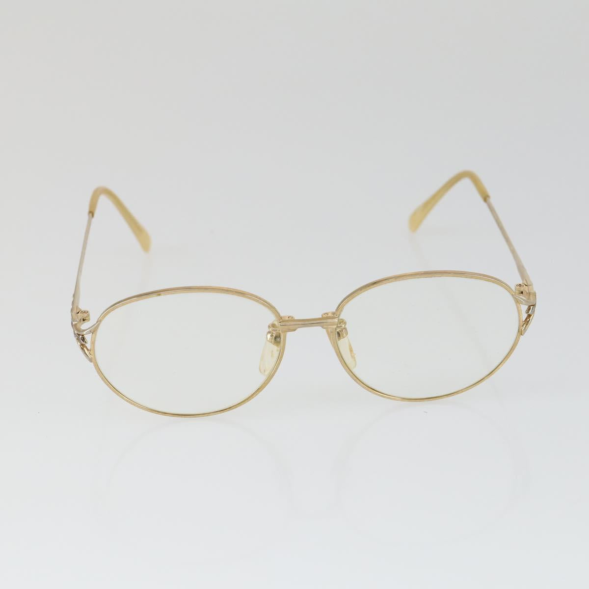 Christian Dior Celine Balenciaga Glasses metal 4 Set Brown Gold Auth 165141