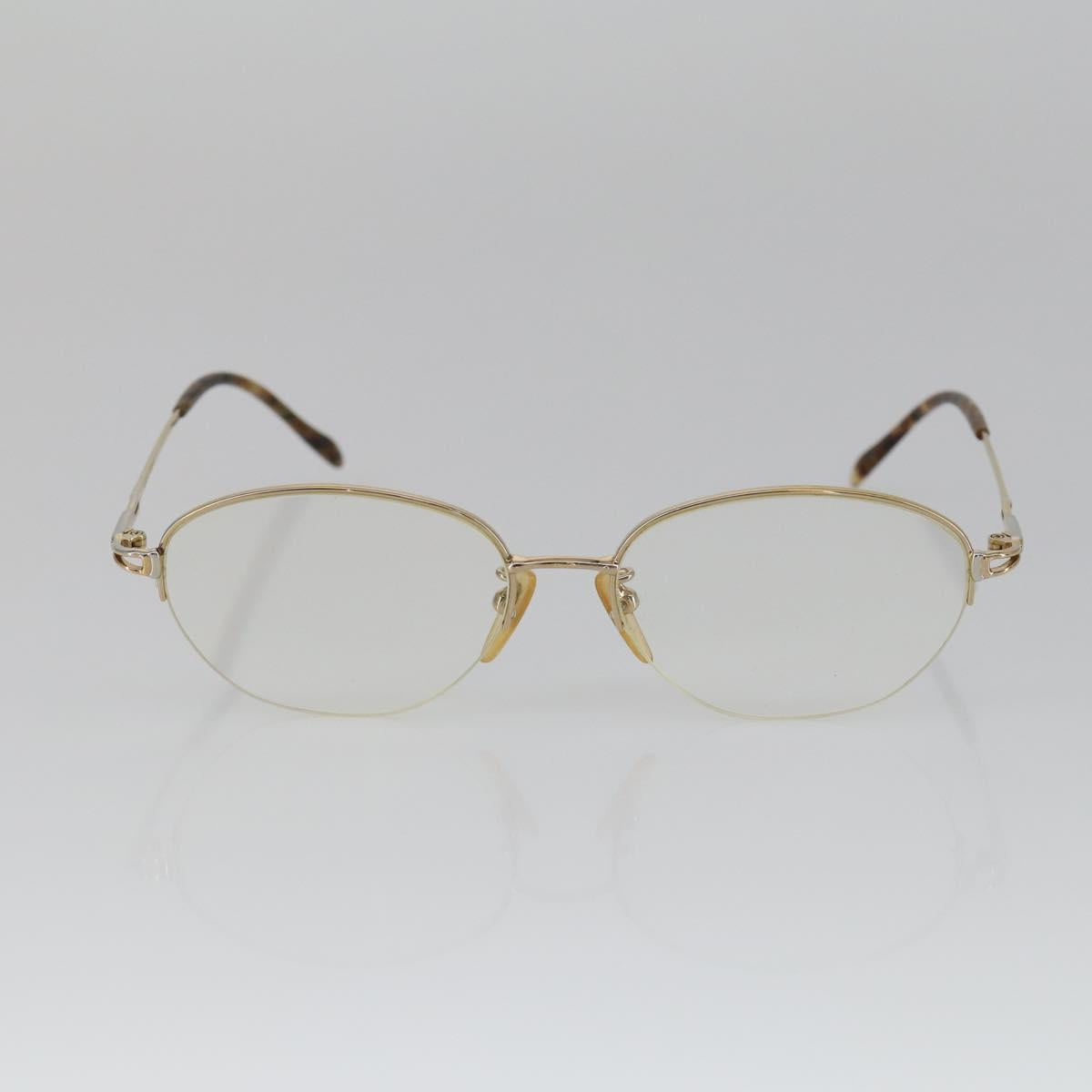 Christian Dior Celine Balenciaga Glasses metal 4 Set Brown Gold Auth 165141